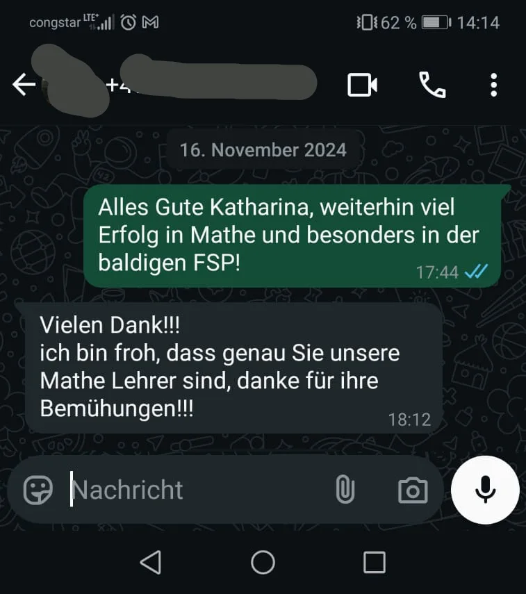 „Froh, dass genau Sie unser Lehrer sind“
